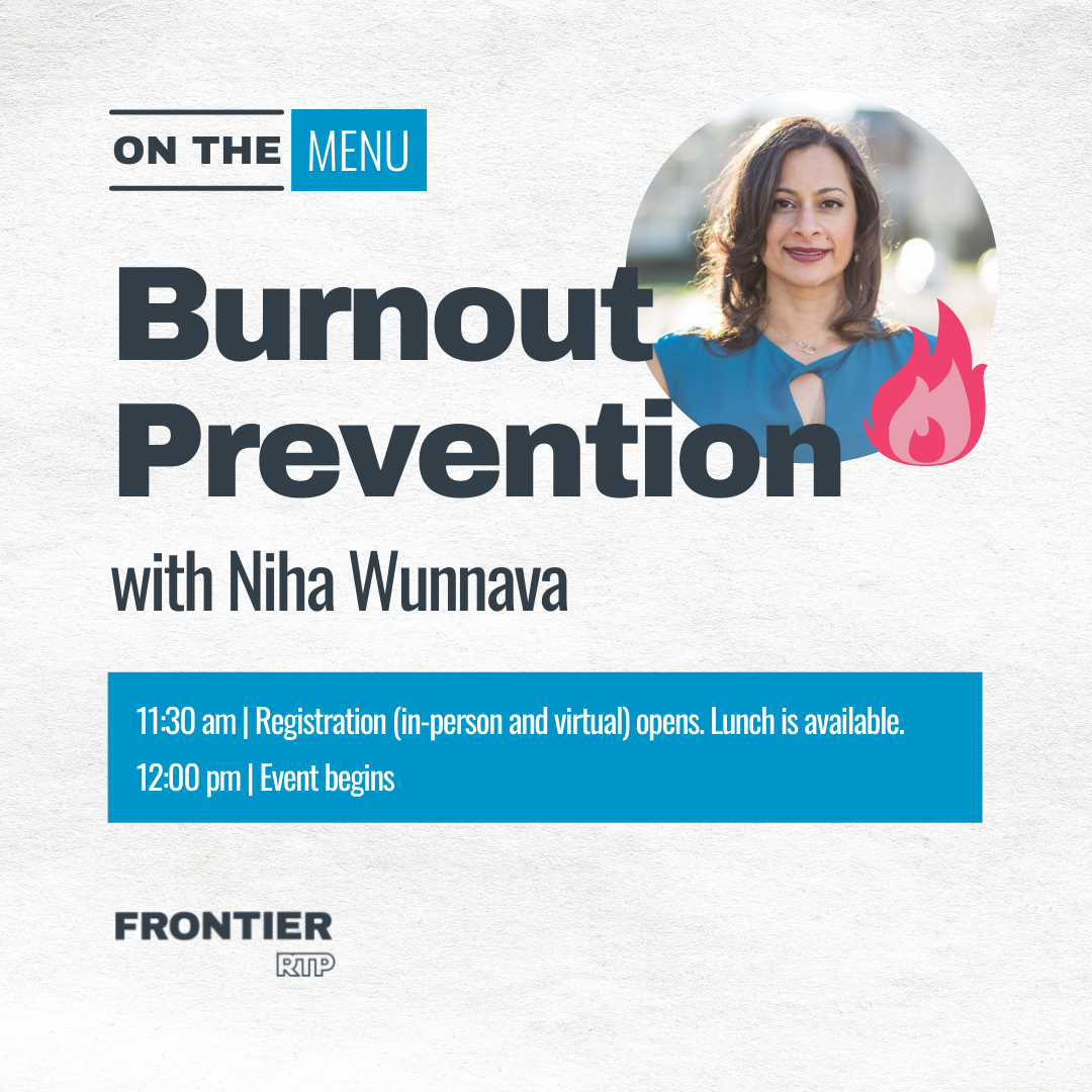 On the Menu: Burnout and Exhaustion Prevention Square Graphic