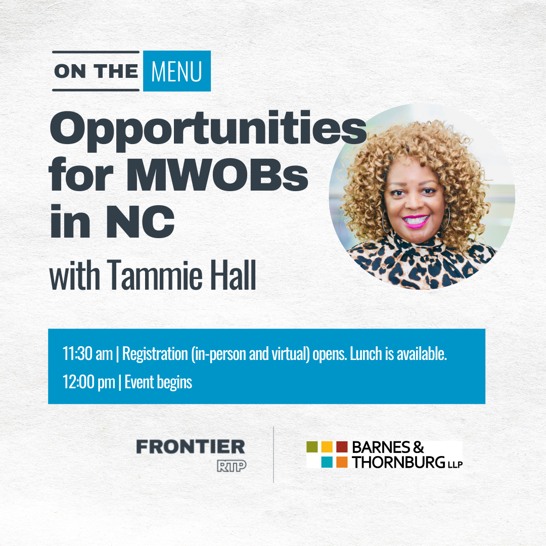 On the Menu: Opportunities for Minority & Women-Owned Businesses in North Carolina